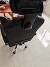 锦汐电脑椅办公椅子电竞椅家用人体工学椅老板椅主播靠背椅皮革转椅 黑色-工学椅【含乳胶坐垫】 实拍图