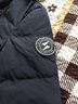 雪中飞秋冬新款时尚休闲舒适廓形男士“H”版型纯色立领连帽羽绒服男 黑色|8056 M 170/92A 实拍图