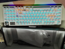 狼蛛（AULA）S98机械键盘有线/蓝牙/无线三模连接Gasket结构插拔2U0游戏办公键盘98配列 【有线版】S98大芽之糖-冰蓝光 茶轴 实拍图