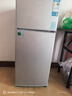 奥克斯小冰箱家用小型迷你冷藏冷冻两用出租房宿舍用节能省电寝室办公室电冰箱 【升级净化去味】70A186DW银【节能省电】 实拍图