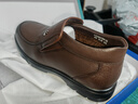意尔康男鞋商务休闲鞋加绒保暖爸爸鞋高帮棉鞋皮鞋男 59783W棕色 40 实拍图