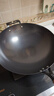 古臻匠锤纹铁锅炒锅无涂层平底圆底氮化不易粘不易锈炒菜家用 圆底 34cm 实拍图