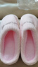 小熊小兔踩屎感棉拖鞋女士厚底防滑冬季外穿居家情侣保暖学生男 小熊小兔棉拖-粉色 38-39 适合37-38 实拍图