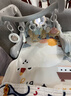 巧乐熊婴儿健身架宝宝玩具新生儿礼盒见面礼脚踏钢琴脚踏琴礼物0-6个月 摩卡灰【加大加厚】4合1礼盒款 实拍图
