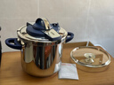 膳魔师高压锅压力锅单手开合安全防爆304不锈钢灶具通用年会礼品送礼 海王星蓝-升级大容量 22cm 7.5L 实拍图