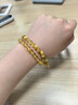 祥隐【普陀山直发】黄水晶手串送女生水晶手链金发晶生日礼物 【吸金招米】天然金虎眼双圈 实拍图
