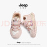 JEEP吉普童鞋秋冬儿童加绒保暖中大童二棉棉鞋女童运动鞋 米粉37 实拍图