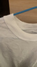 361°运动短袖男女同款夏季透气宽松棉印花t恤休闲圆领上衣 【推荐】本白9115D XL 实拍图