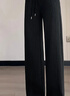 自由系阔腿裤女秋冬加绒新款高腰显瘦宽松垂感香蕉直筒窄版羊毛休闲裤子 实拍图