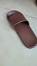 京东京造【抗菌皮纹拖】eva软弹家居防臭浴室新款拖鞋男士 深棕色 42-43 实拍图