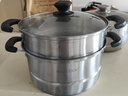 美厨（MAXCOOK）不锈钢蒸锅  26CM二层复底 燃气炉电磁炉通用 实拍图