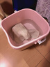 CHAHUA茶花 泡脚桶14.5L洗脚盆大号塑料洗脚盆水桶足浴盆泡脚盆 浅粉色* 实拍图