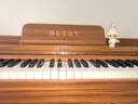 贝琪（Betsy）电钢琴重锤88键成人家用初学者专业考级家用书桌立式翻盖电子钢琴 B367重锤键-木纹棕 高配(琴+学琴礼包+双人琴凳） 实拍图