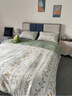 雅鹿床上四件套纯棉100%春秋全棉被罩床单家用床笠款宿舍床上用品被套 RYue-碧城春泥【100%纯棉】 1.8米 床单款 四件套-被套2*2.3m 实拍图