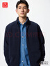 优衣库男装女装摇粒绒拉链茄克/长袖外套廓系夹克479792 69 藏青色 S 实拍图