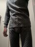 宜而爽【半高领三层加厚】100%纯棉保暖内衣男女款秋衣秋裤套装秋冬 实拍图