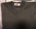 恒源祥100%精纺羊毛衫男可机洗 秋冬套头薄款毛衣男士V领针织衫商务休闲纯色全羊毛衣服 20007003 灰色 170  实拍图