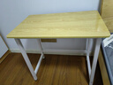 舒客艺家 电脑桌台式小户型小桌子家用学习桌写字办公书桌电竞长条桌子 木纹白架单桌80*50*74 加固电脑桌 实拍图