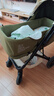 InnoTruth轻羽婴儿车睡篮推车二合一0-3岁用折叠轻便可坐可躺带减震新生儿 4代青芥绿【二合一】推车+睡篮 实拍图