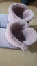 百丽童鞋冬季儿童靴子女童雪地靴时尚加绒棉鞋潮流短靴 粉色36码 实拍图