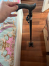 袋鼠医生拐杖老人专用碳纤维拐棍骨折四脚防滑轻便登山伸缩手杖 双底座  实拍图