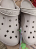 卡骆驰（CROCS）洞洞鞋贝雅男鞋女鞋轻便耐磨一脚蹬拖鞋休闲鞋|10126 卵石色-2V3 40 (250mm) 实拍图