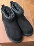 骆驼（CAMEL）雪地靴女冬季新款加绒保暖加厚棉鞋休闲懒人毛毛鞋 L23W275157黑色 38 实拍图