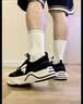 FILA【章昊同款】50-50帆布鞋 | 斐乐潮牌厚底帆布鞋男鞋透气增高板鞋 奶白/深森林绿-GF 43 实拍图