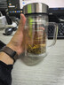 富光拾喜（FUGURNG BESTJOY）双层玻璃杯男女办公水杯 带手柄带滤网大容量泡茶杯子 520ml本色 实拍图