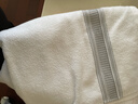 洁丽雅（Grace）柔软吸水速干抗菌防螨纯棉浴巾男女士条纹洗澡巾 实拍图