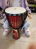 莫森（MOSEN）10英寸彩绘非洲鼓 纯羊皮印尼实木桃花芯进阶手鼓免调音 颜色随机 实拍图