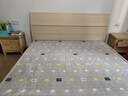 全友家居 床原木风现代简约主卧室双人大床1.8x2米家用高脚板式床家具 实拍图
