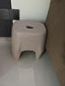 侑家良品 塑料凳子家用小板凳浴室加厚防滑凳简易垫脚小矮凳 大号橡粉色 实拍图
