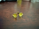 周六福足金999朱槿花黄金耳钉耳饰女生日礼物计价A0910969 约0.85g 一对 实拍图