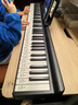 特伦斯电子琴88键折叠琴成人儿童初学电钢键盘教学乐器V10便携钢琴 典雅黑 实拍图