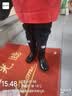 品之德 加厚中高筒雨鞋雨天耐磨水靴不易滑雨靴 防水胶鞋耐酸碱 黑色中筒38 实拍图