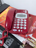 步步高（BBK）电话机座机 固定电话 办公家用 背光大按键 大铃声 HCD6132红色 实拍图