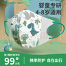 绿鼻子（green nose）儿童一次性口罩 三层流感防护防飞沫 恐龙款10片【4-8岁适用】 实拍图
