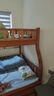临稚胡桃木 儿童上下床实木高低床双层床上下铺床两层木床子母床 爬梯款 上铺宽1.3米下铺宽1.5米 实拍图