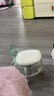 亚克力小凳子静音带万向轮儿童学步凳网红小椅子滑轮矮凳浴室凳 颜色随机【活动款】 实拍图