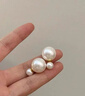 DAISY DREAM赵露思同款双面珍珠耳环女前后两戴轻奢耳钉高级耳饰品S925银针 白色大小珍珠耳环【925银针】 实拍图