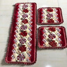 润华年加厚防滑实木红木毛绒毛毯沙发坐垫三件套单人三人四人春秋椅坐垫 直边款红色 50*50*2个+50*150三件套 实拍图