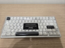 PMO WAVE75客制化机械键盘三模铝坨坨有线2.4g蓝牙快拆结构gasket电竞游戏办公外设热插拔 月光银-阳极|青竹轴/PP定/镜面玻璃 实拍图