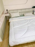富安娜 舒暖 纤维被子冬季被芯 双人冬厚被 约6.3斤 203*229cm 白色 实拍图