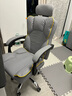 奥伦福特 电脑椅办公椅子电竞椅家用人体工学椅老板椅主播靠背椅皮革转椅 创意工学椅-灰+含乳胶垫【二代升级】 实拍图