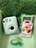 INSTAX富士instax立拍立得 一次成像相机 mini12精美礼盒 薄荷精灵 含10张fafa花边相纸 实拍图