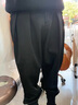 骆森驰（LUOSENCHI）黑色双褶西裤春夏款马丁靴穿搭裤子男款磁吸束脚休闲裤秋季工装裤 常规 黑色【款】 L 120-135斤 实拍图