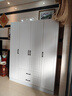 旺府美居【包安装】衣柜卧室平开门欧式简易家用多门收纳储物大衣橱 长140高180深50主柜【四门】 实拍图