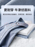京东京造【纯棉牛津纺】休闲衬衫男长袖男衬衫外套秋冬男 浅蓝41 实拍图