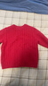优衣库婴幼儿宝宝souffle yarn舒芙蕾可机洗针织衫舒芙蕾478832 16 红色 110 实拍图